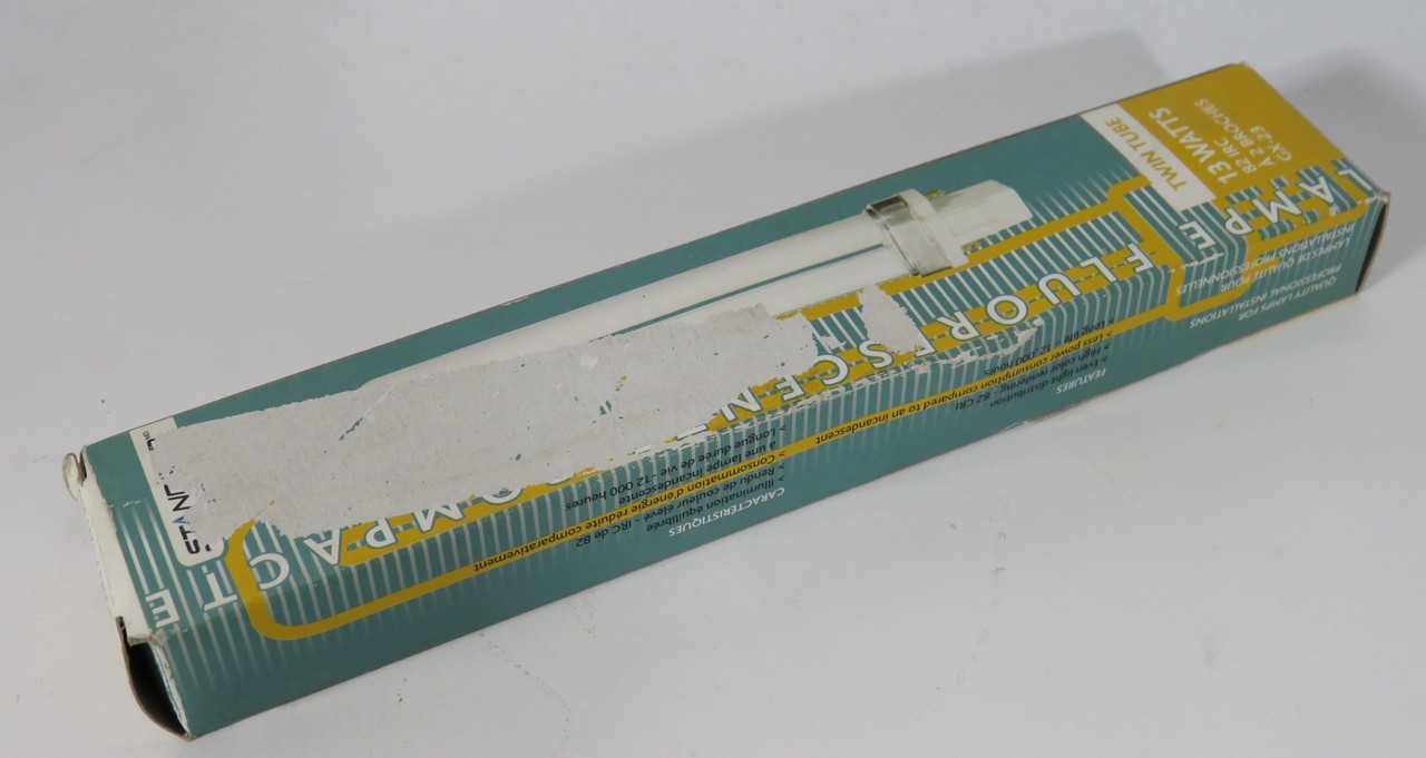 Standard PL13/50K/TT/2P/STD Twin Tube Fluorescent Lamp 13W 2-Pin BOX DAMAGE NEW