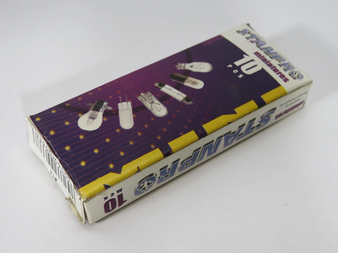 Stanpro #13 Miniature Light Bulb 3.8V 0.3A Lot of 8 BOX DAMAGE NEW