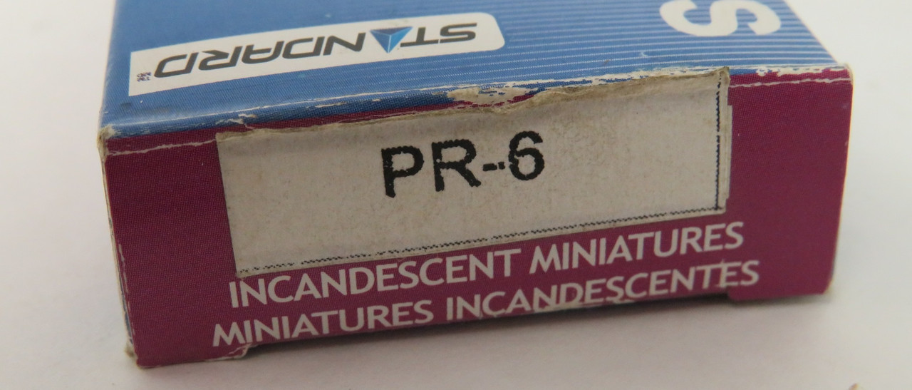 Standard B3.5/CL/2.47V/0.3A/P13.5S/STD Miniature Light Bulb 10-Pk BOX DAMAGE NEW
