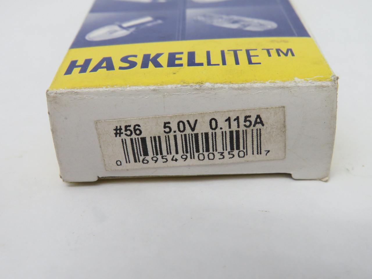 HaskelLite #56 Miniature Light Bulb 5V 0.115A 10-Pack BOX DAMAGE NEW