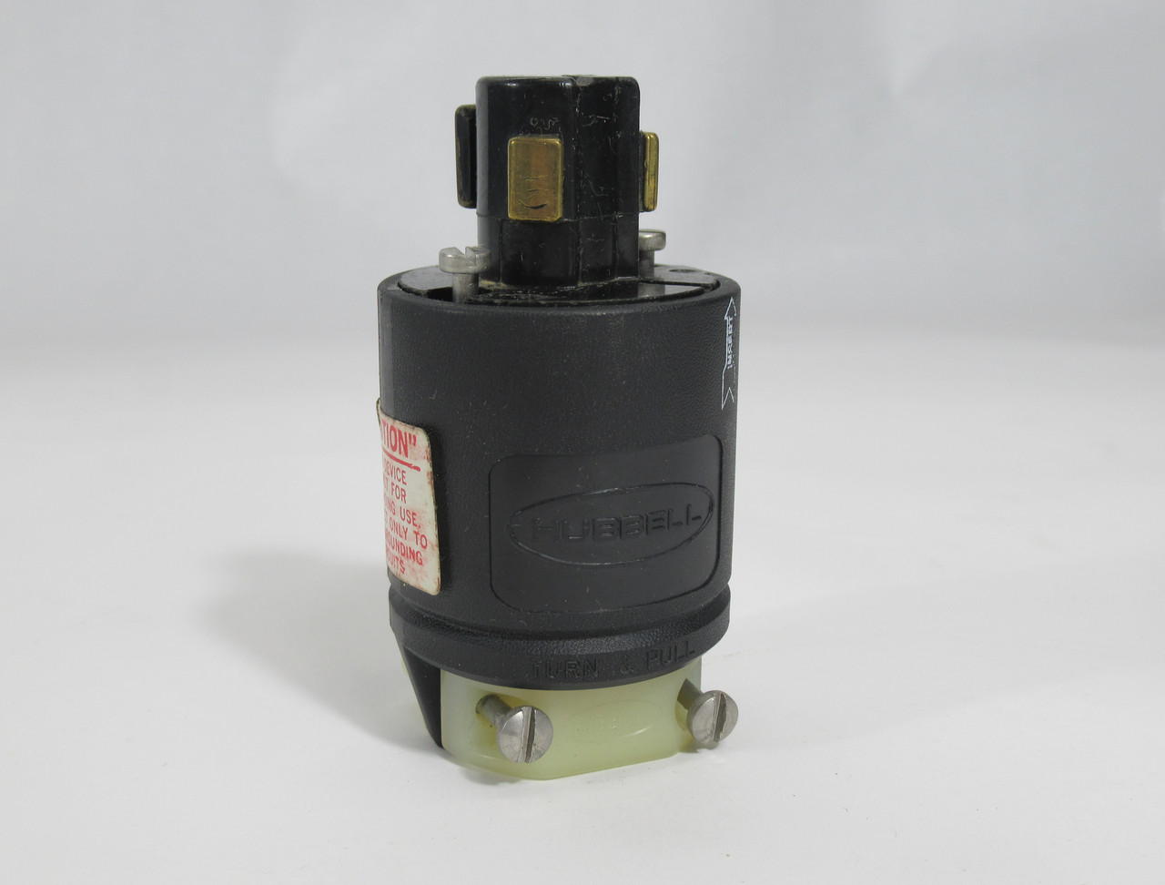Hubbell Bryant 23005B Locking Plug 10A 250VDC 480VAC 20A 125V 3W 3P BOX DMG NEW