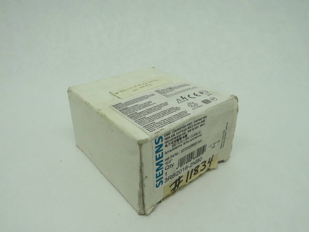 Siemens 3RB2016-2NB0 Overload Relay 0.32-1.25 Amp  NEW