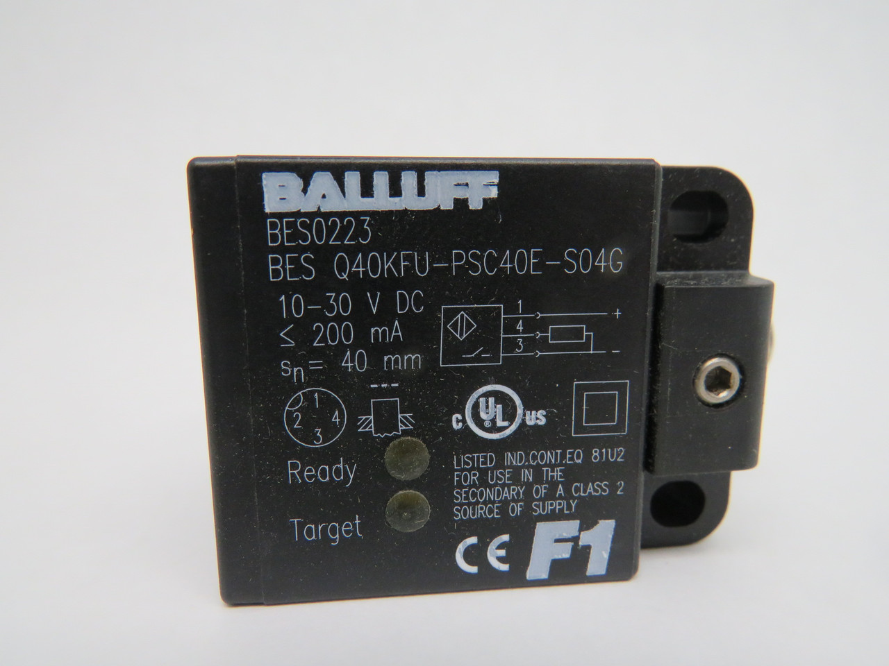 Balluff BESQ40KFU-PSC40E-S04G Inductive Sensor 10-30VDC 200mA  NEW