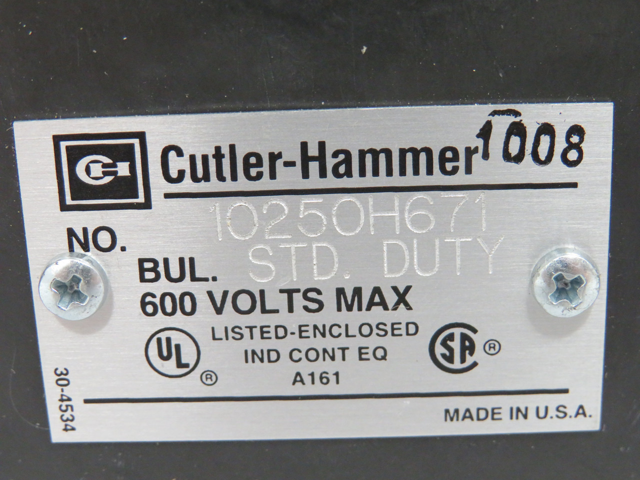 Eaton Cutler-Hammer 10250H671 Series A1 Push Button START/STOP SHELF WEAR NEW