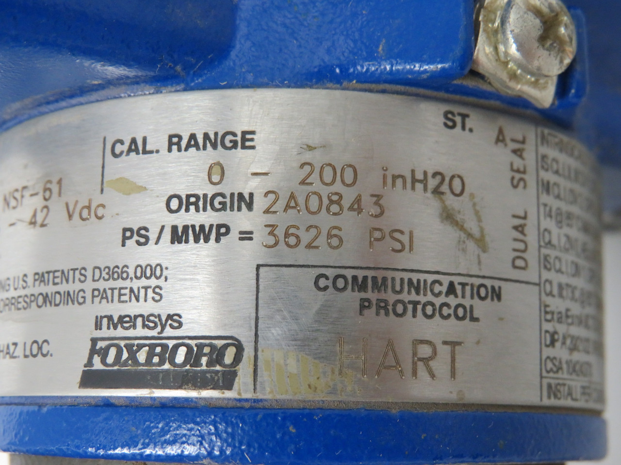 Foxboro IDP10-T22B01C-M1 Differential Pressure Transmitter SHELF WEAR NOP