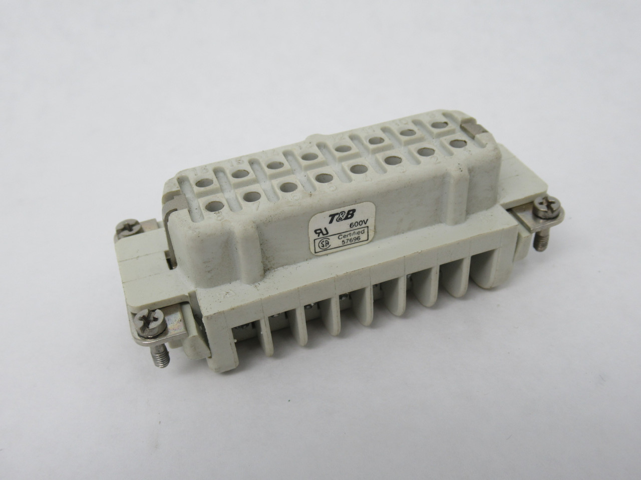 Thomas & Betts FS116B Female Connector 16P+G 1-16 16A 600V USED