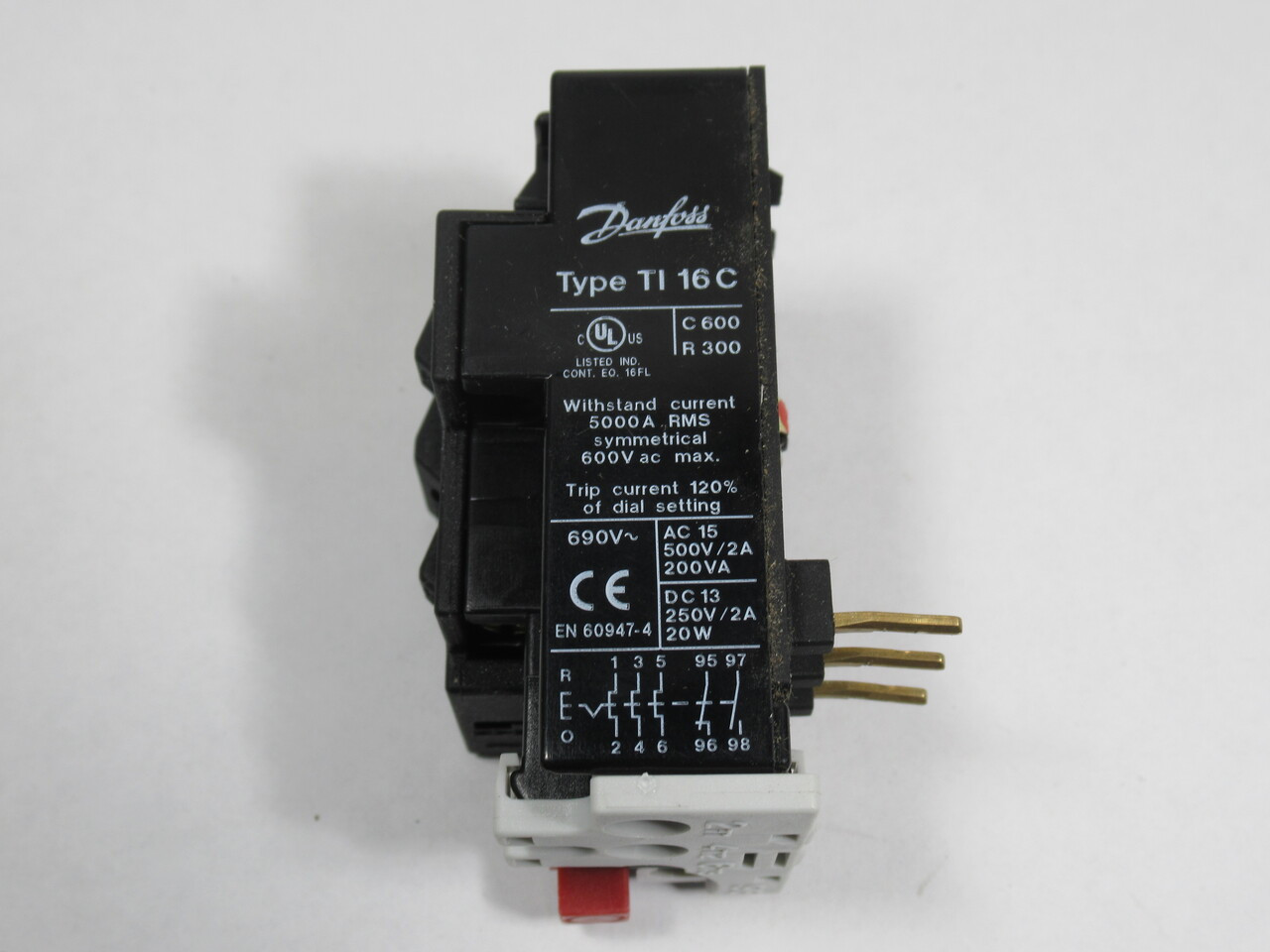 Danfoss 047H0209 TI 16C Overload Relay DOL 4.0-6.2A Y/D 6.9-10.7A NOP