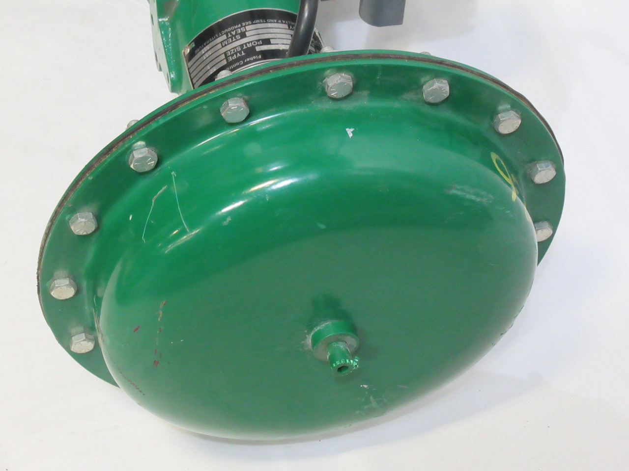 Fisher EZ 667 Size 34 Flanged Steel Pneumatic Actuated Valve ADJUSTED BASE USED