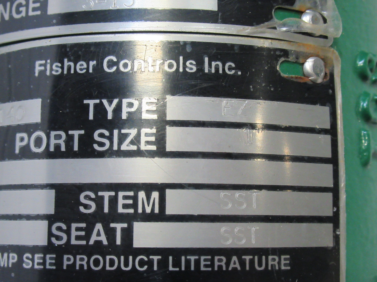 Fisher EZ 667 Size 34 Flanged Steel Pneumatic Actuated Valve ADJUSTED BASE USED