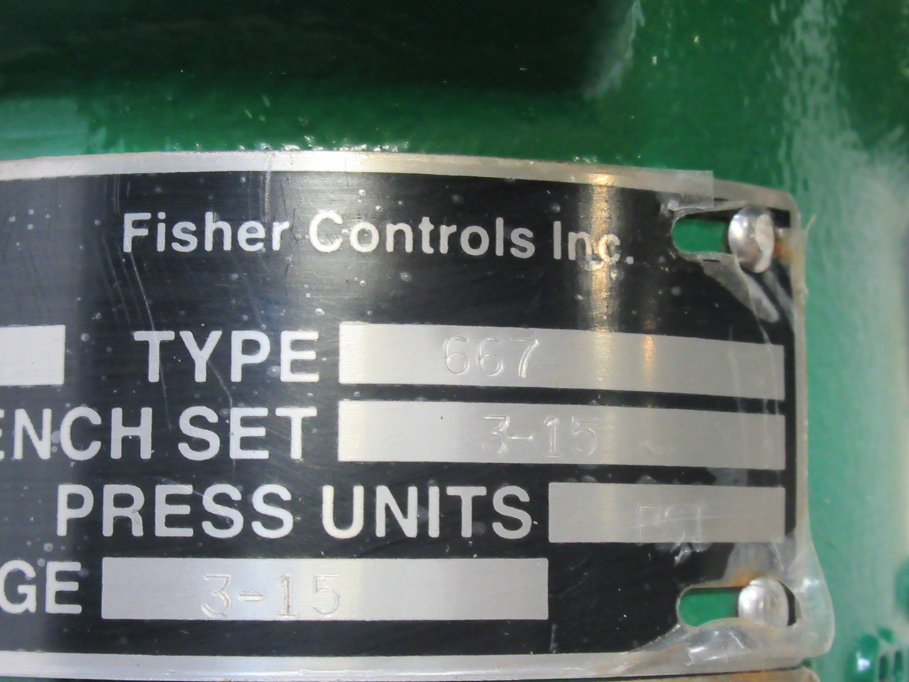 Fisher EZ 667 Size 34 Flanged Steel Pneumatic Actuated Valve ADJUSTED BASE USED