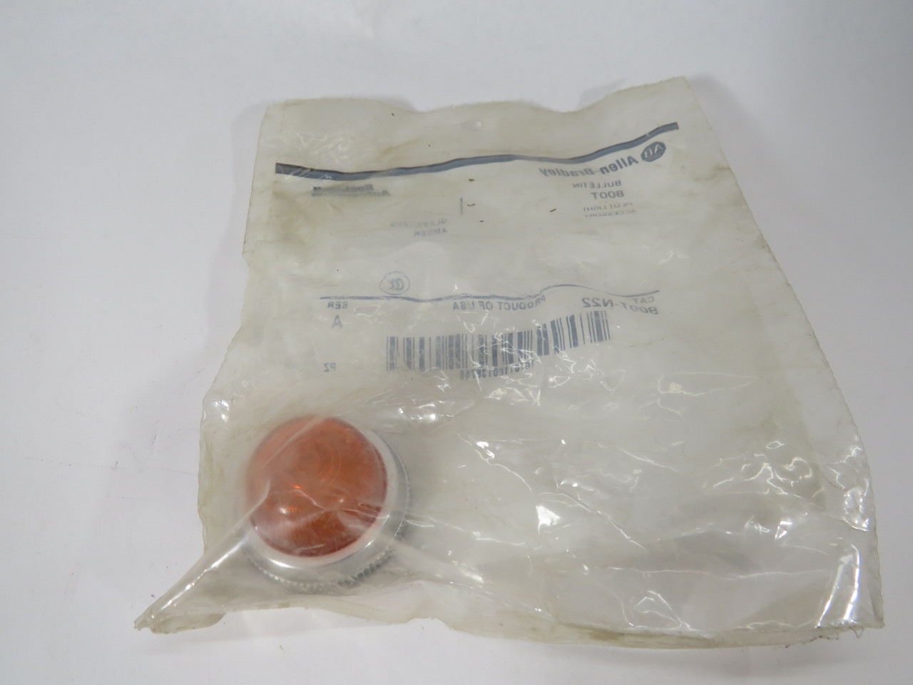 Allen-Bradley 800T-N22 Series A Amber Pilot Light Cap HOLEY BAG NWB