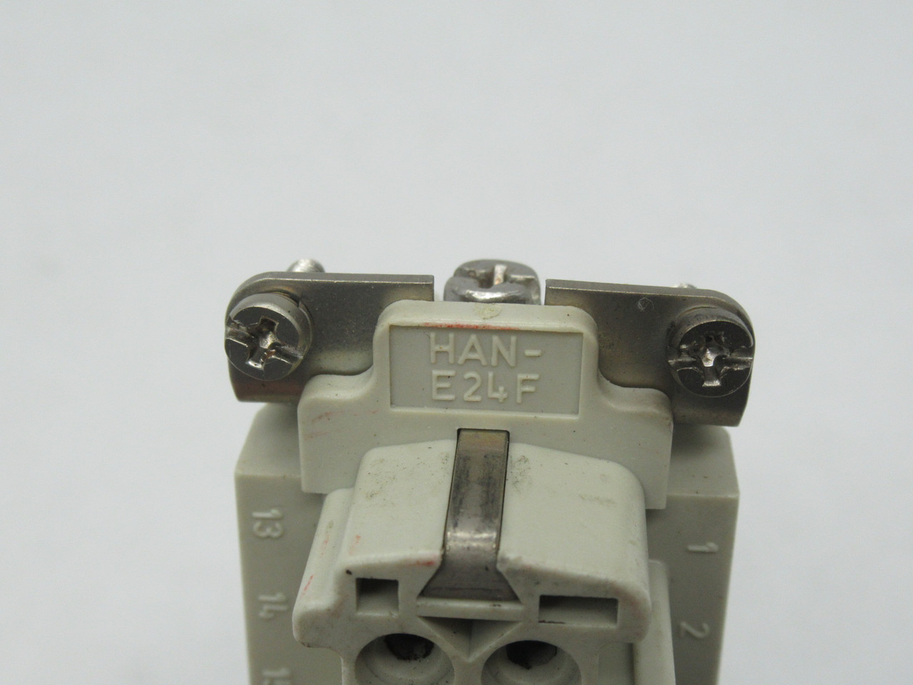 Harting 09330242701 Female Connector 16A Size 24B Contacts 1-24 USED