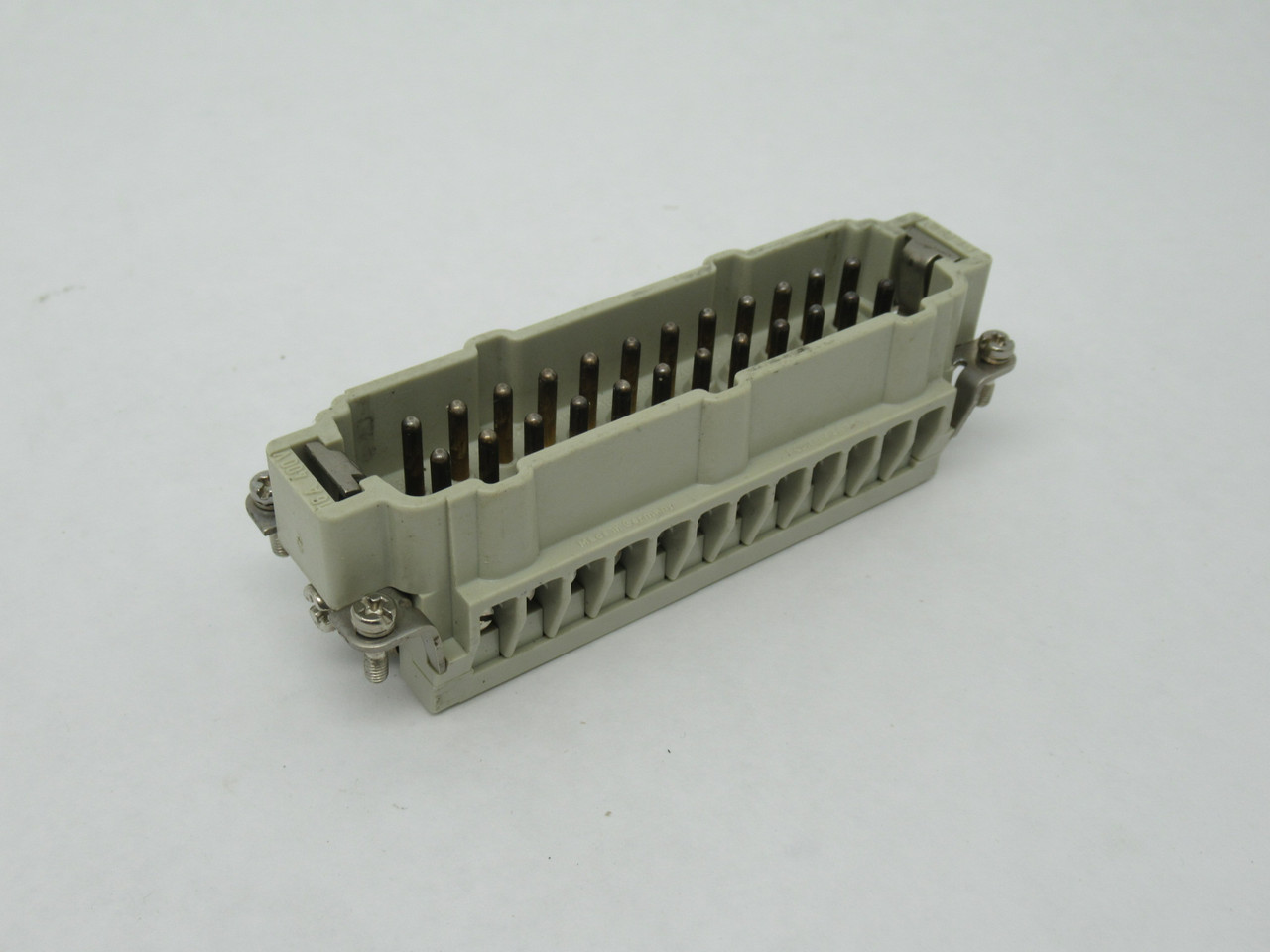 Harting 09330242601 Male Connector 16A Size 24B Contacts 1-24 USED