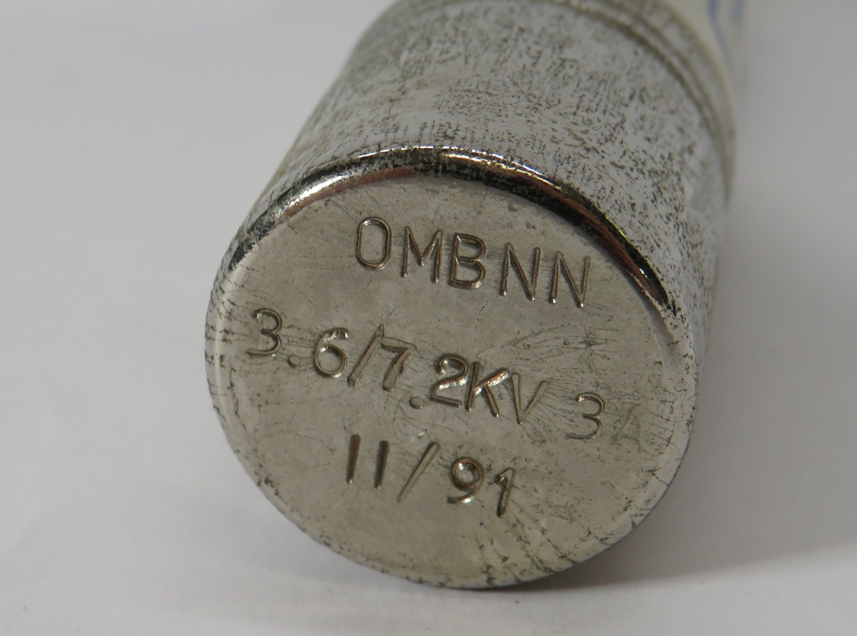 B & S Limited OMBNN-3.6/7.2kV Current Limiting Fuse 3.6/7.2kV 3A USED