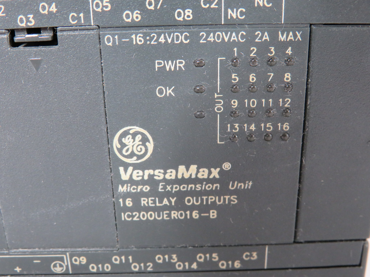 General Electric IC200UER016-B Micro 16-Point Expansion Unit 24VDC USED