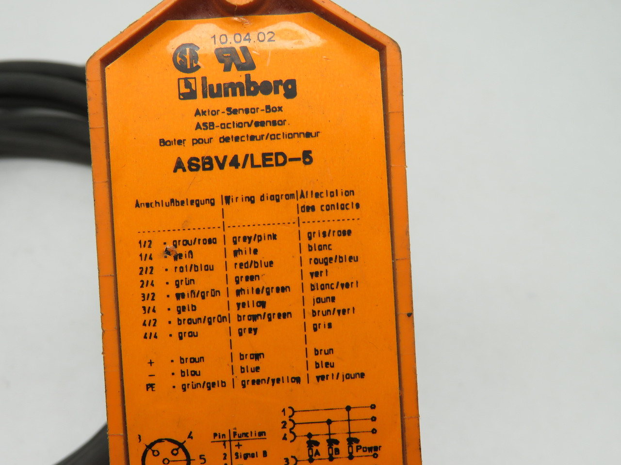 Lumberg ASBV4/LED-5 ASB with FIXCON-connector 4 ports USED
