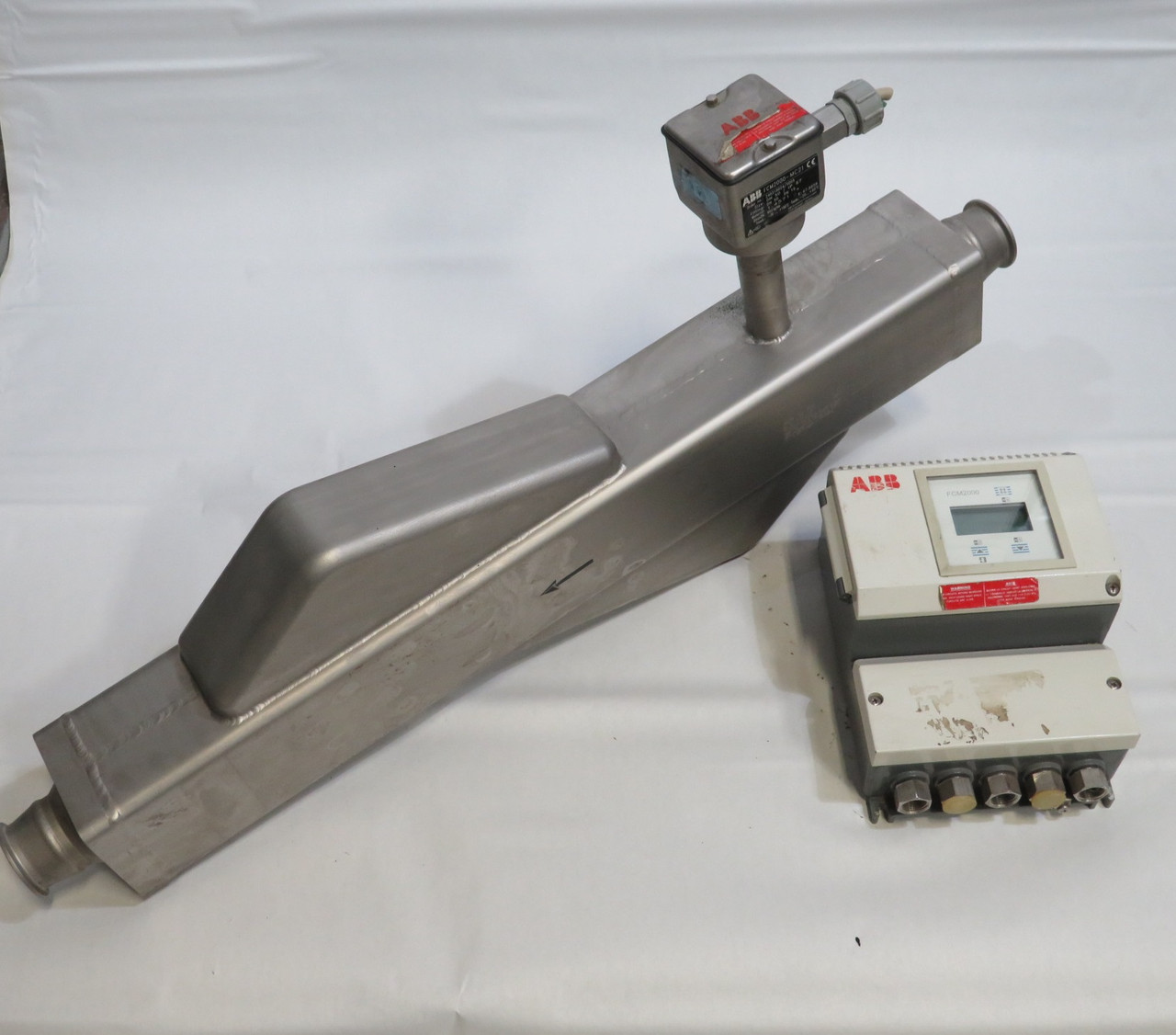 ABB FCM2000-MC21 ME21T3AA1GEC Coriolis Mass Flowmeter Assy. Size H DN 50 2" USED