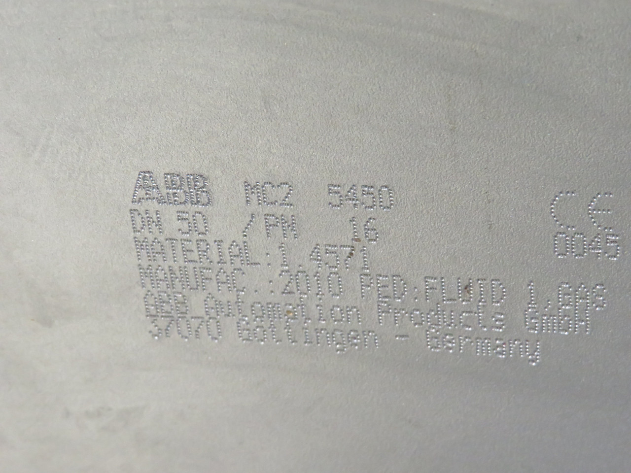 ABB FCM2000-MC21 ME21T3AA1GEC Coriolis Mass Flowmeter Assy. Size H DN 50 2" USED
