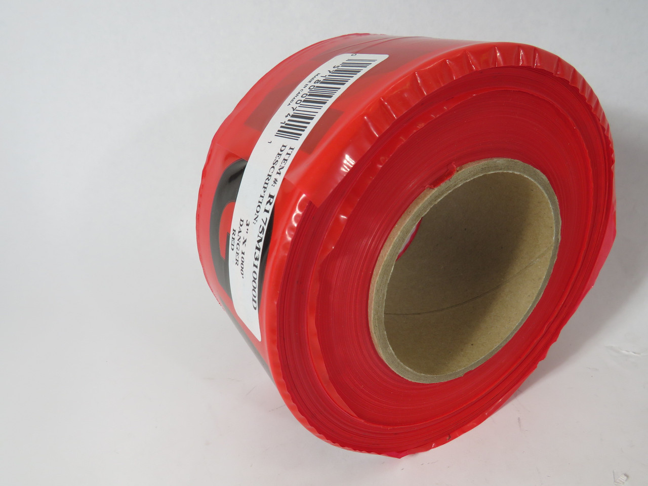 Camro R175M31000D Red DANGER Safety Barricade Tape 2MILx3"x1000' BOX DAMAGE NEW