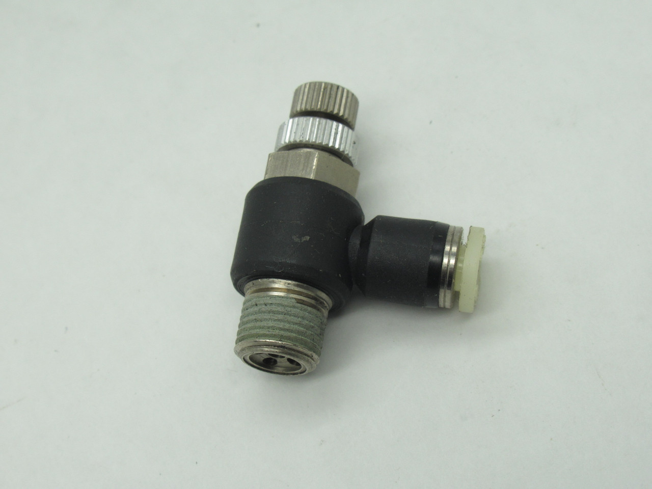 Pisco JSC5/32-N1AU Meter-Out Speed Control 5/32" Tubing OD 1/8" NPT USED