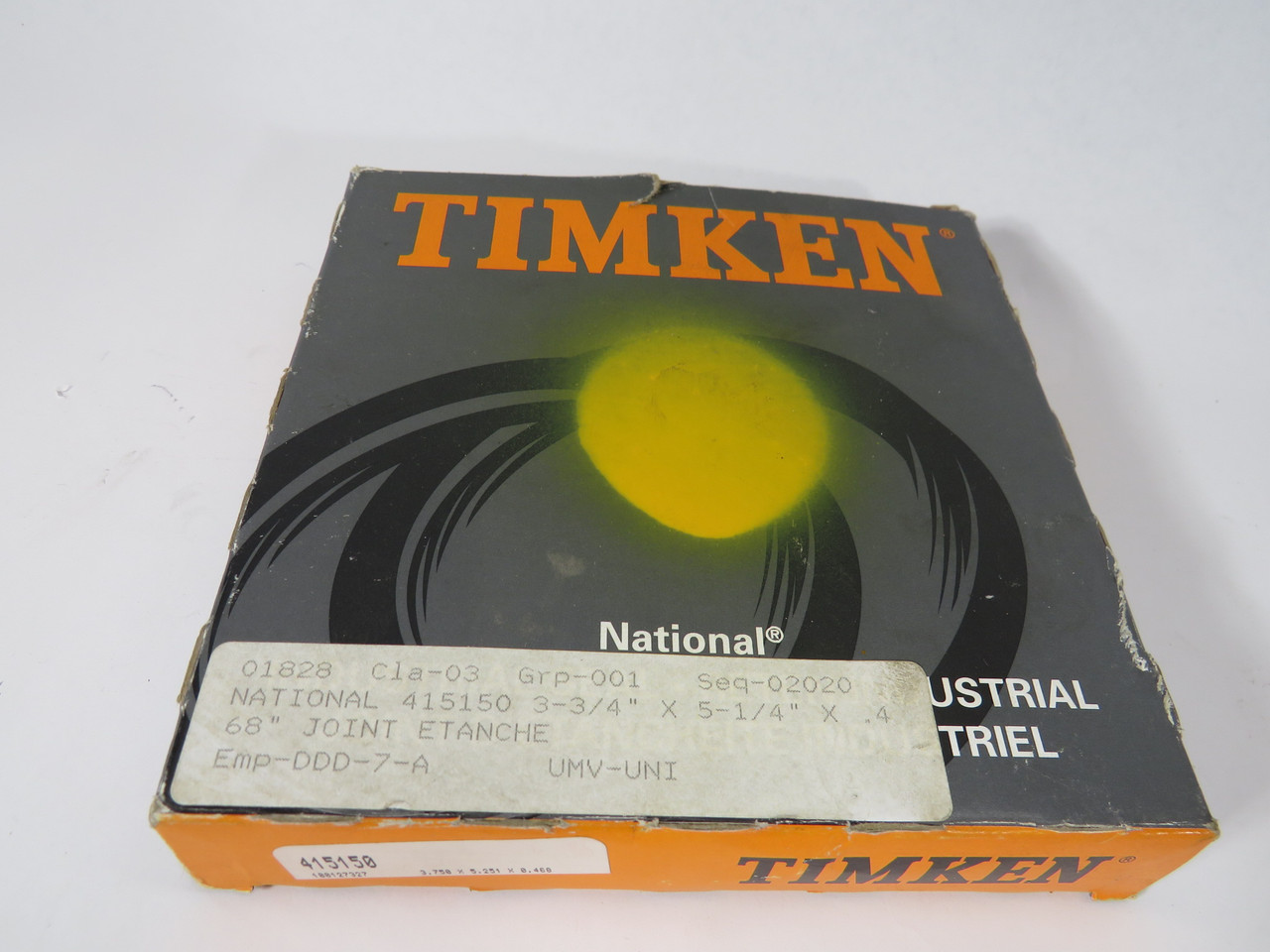 Timken 415150 Oil Seal 5.251"OD 3.750"ID 0.468"W BOX DAMAGE NEW