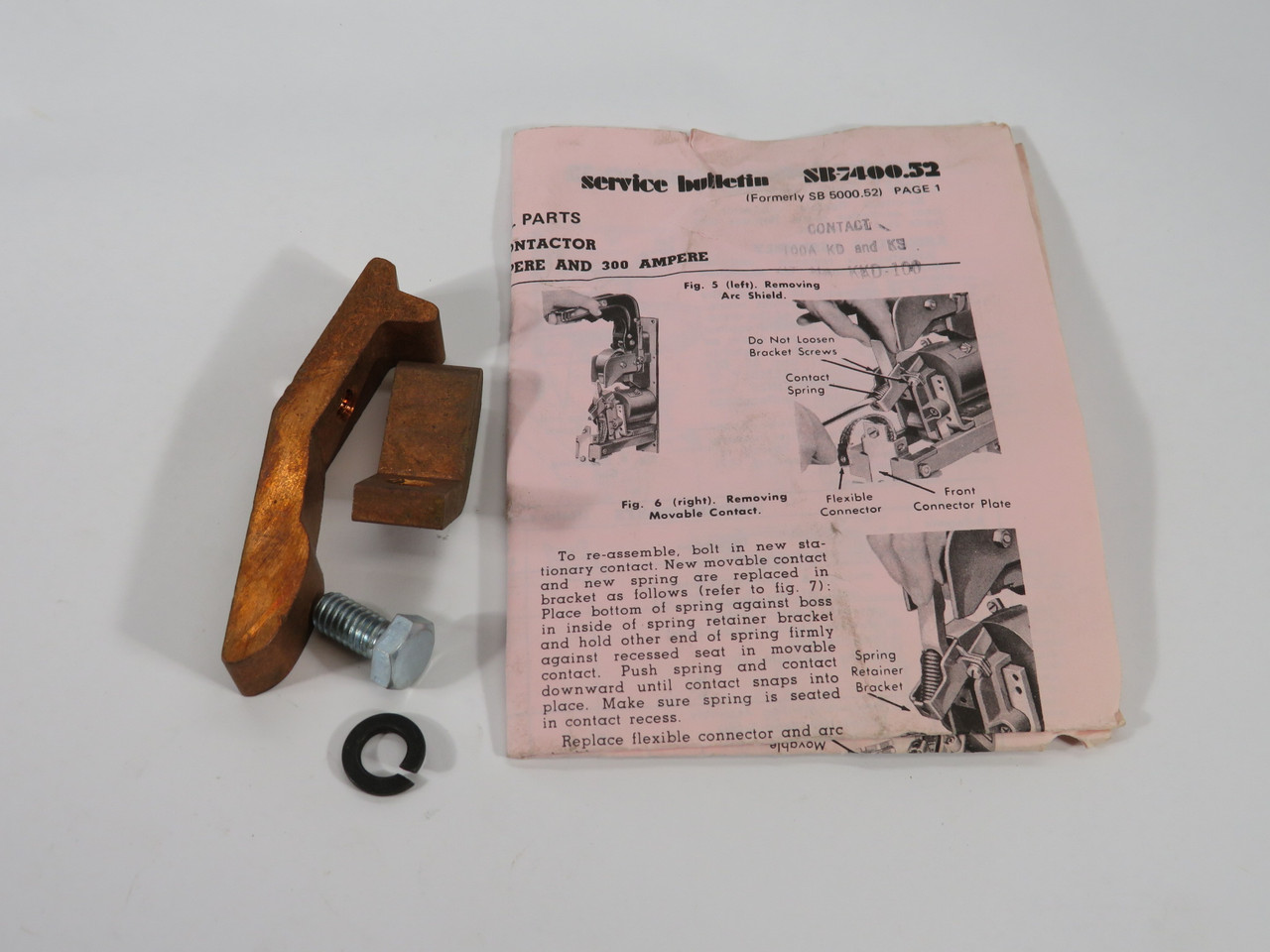 Commander KKD-100 Contact Kit for KD/KS Contactors 100A 1 Pole SHELF WEAR NWB