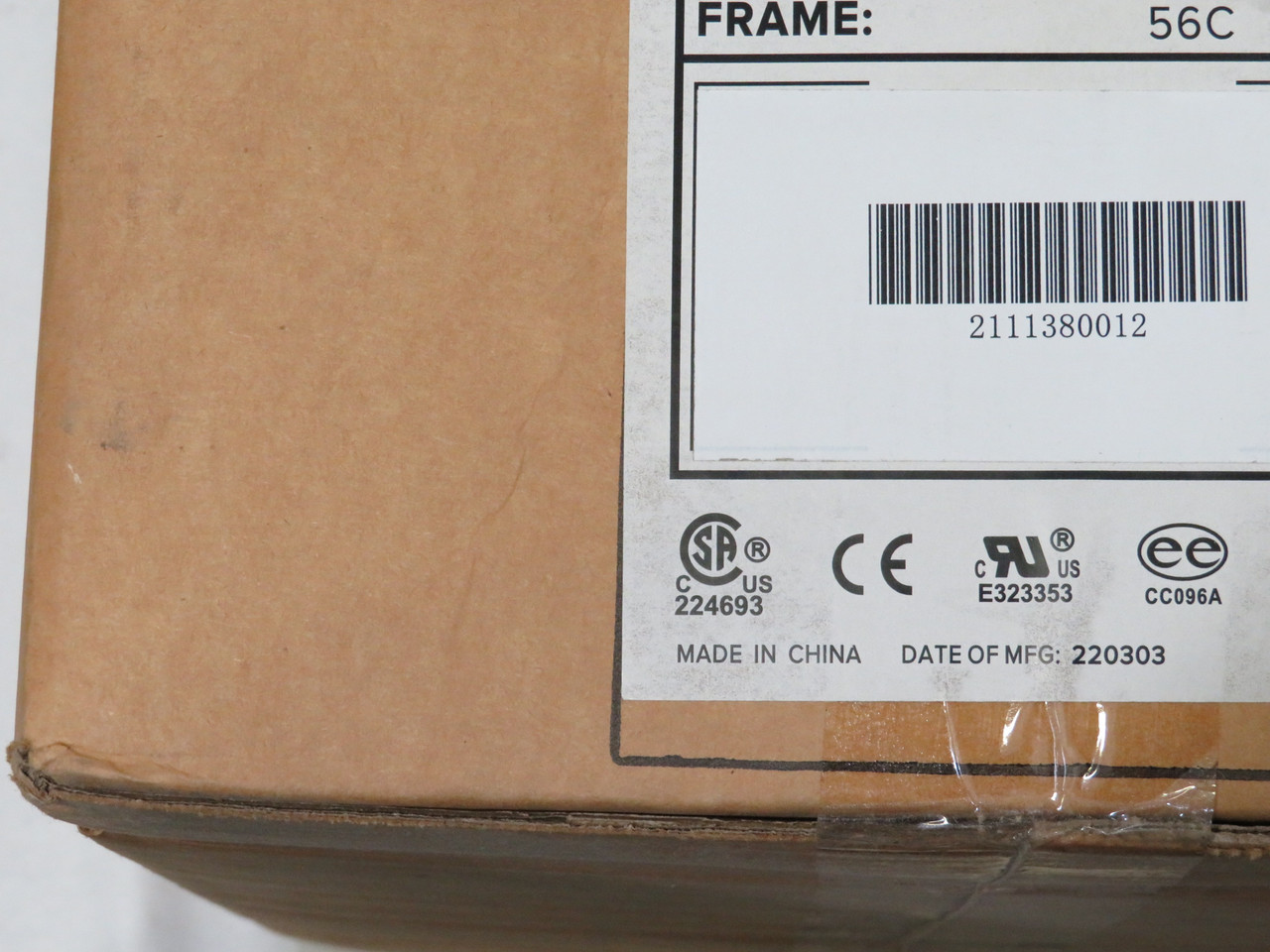 TechTop BLA.506FP-C Motor 1/2HP 1140rpm 575V 56C TEFC 3Ph 0.74FLA BOX DMG NEW