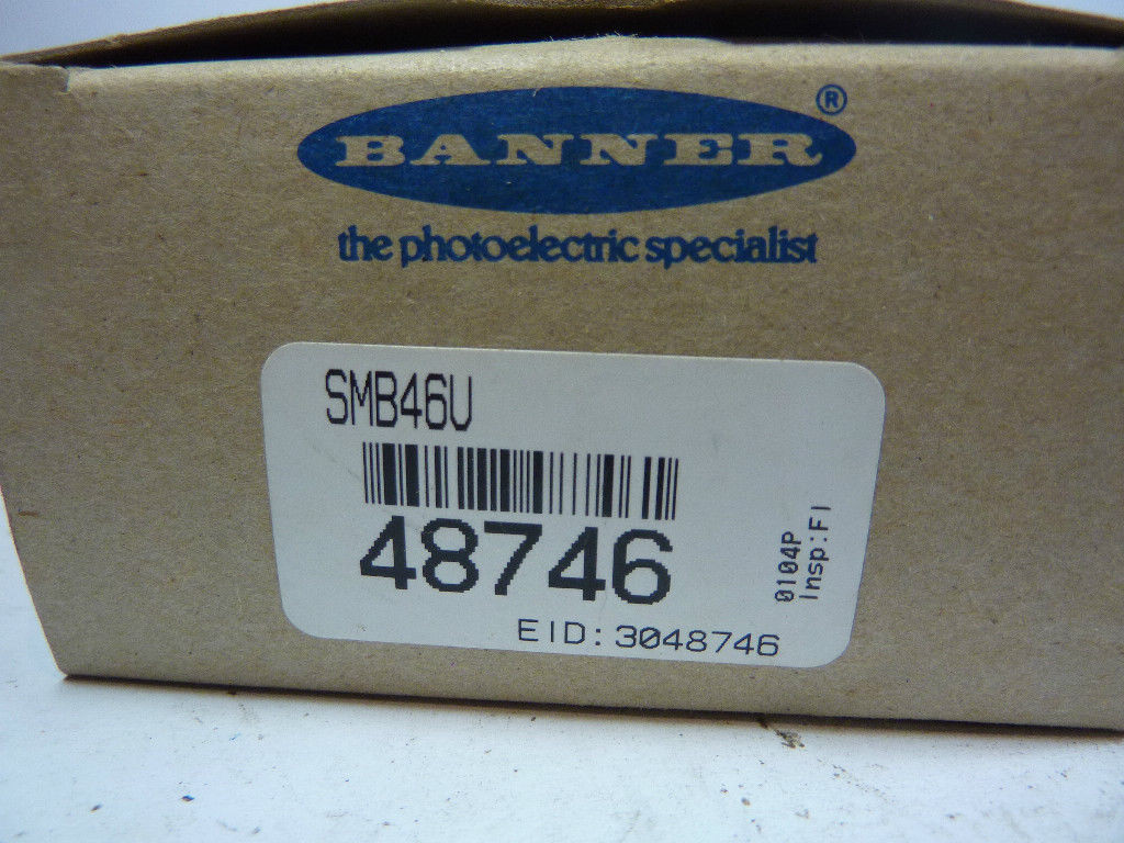 Banner SMB46U Stainless Steel Photoelectric Sensor Bracket NEW