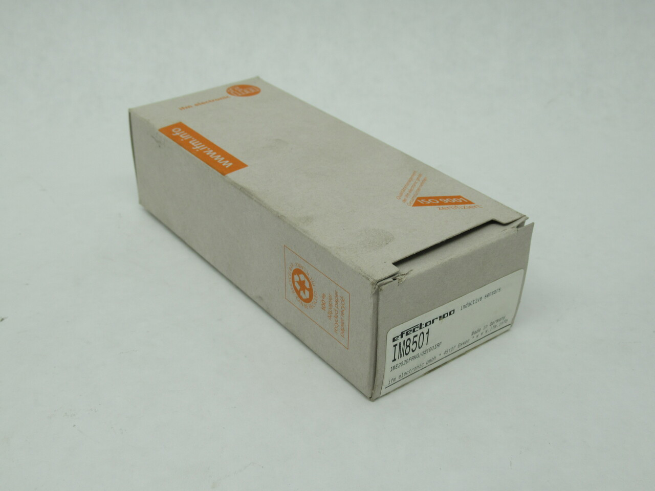 IFM IM8501 Inductive Sensor 10-55VDC 400mA 20mm PNP/NPN NO/NC M12 NEW
