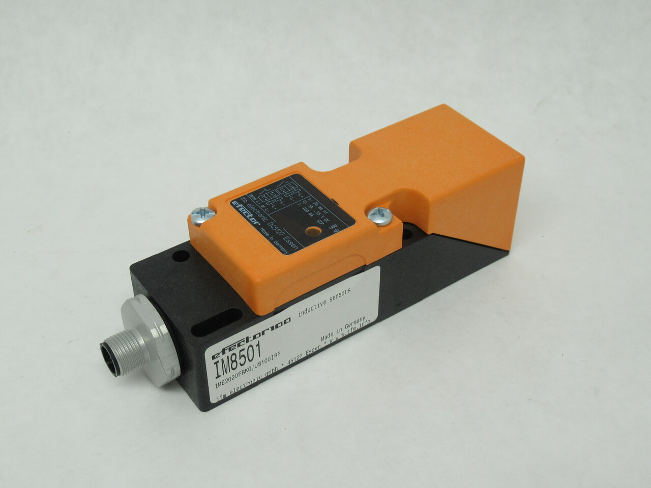 IFM IM8501 Inductive Sensor 10-55VDC 400mA 20mm PNP/NPN NO/NC M12 NEW
