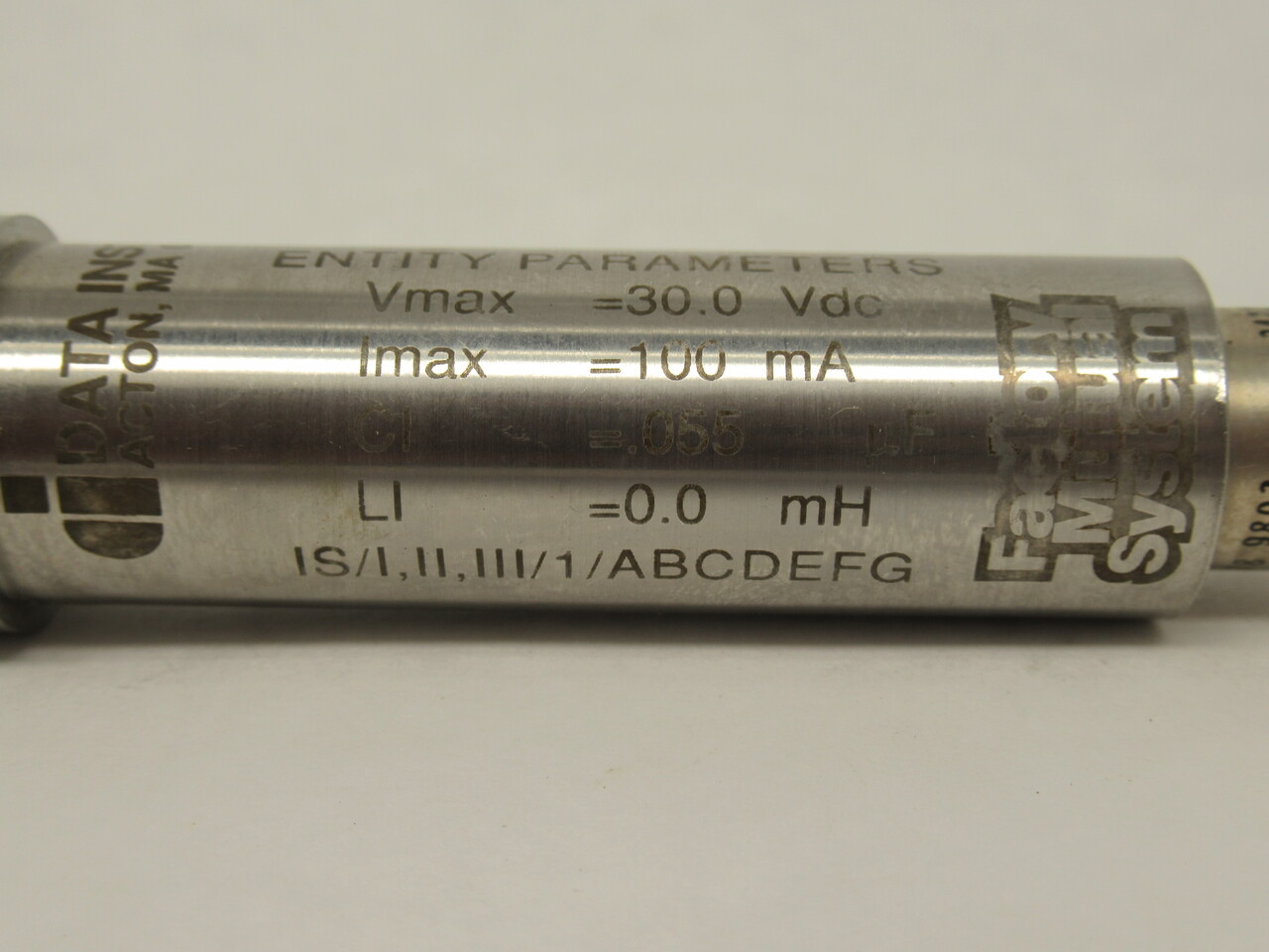 Data Instruments 9243206 Model BL Pressure Transmitter 30VDC 100mA 3000 psi NOP