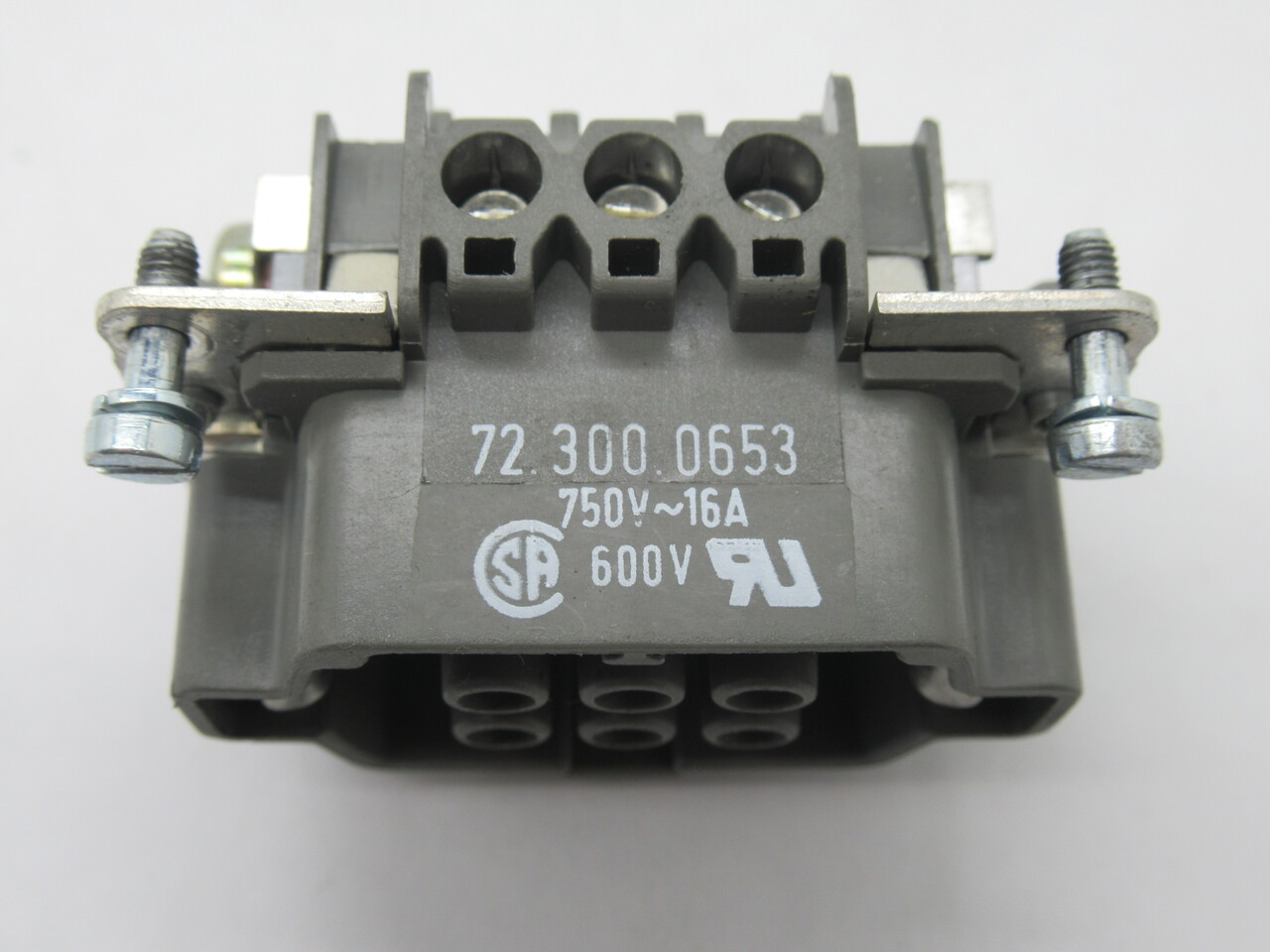 Wieland 72.300.0653 Female Connector Insert 16A 6-Pole + Ground USED