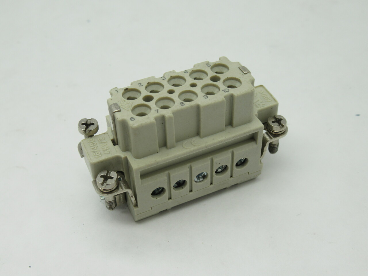 Ilme CDAF-10 Female Connector Insert 16A 10-Pole + Ground USED