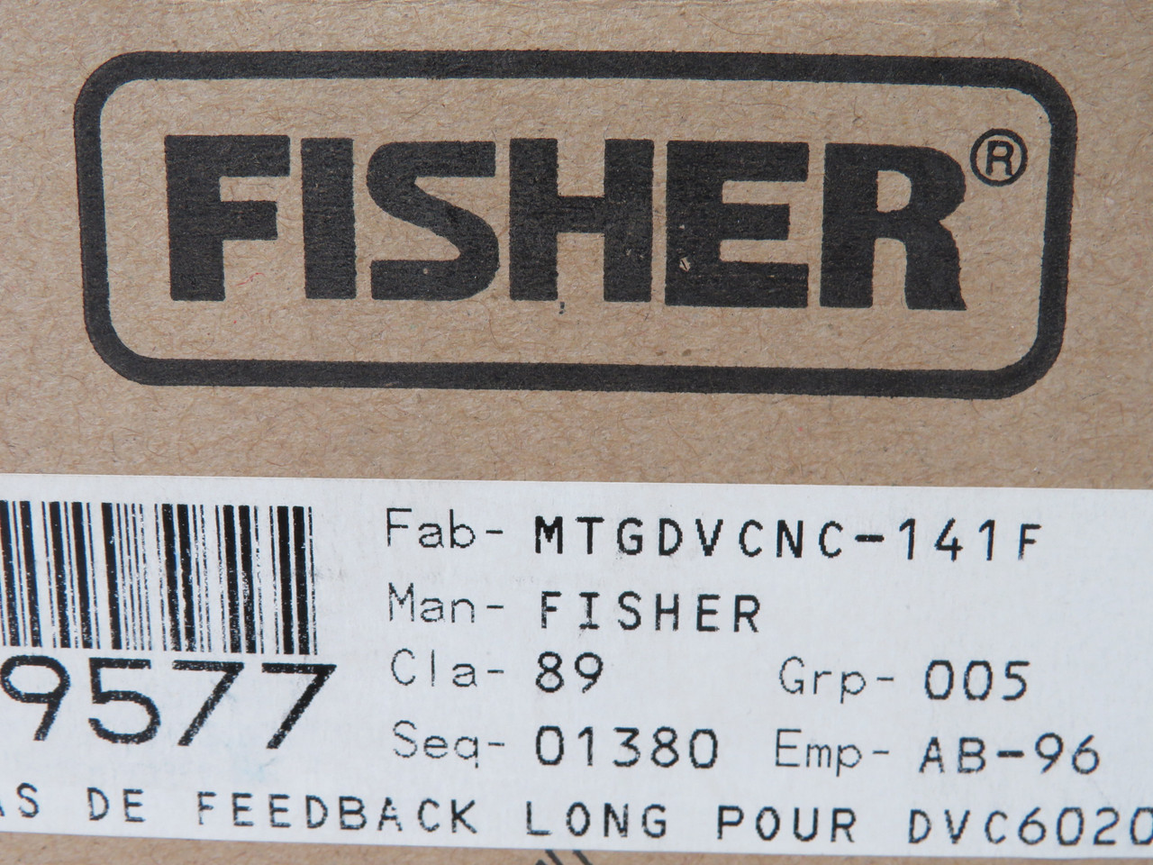 Fisher MTGDVCNC-141F Long Feedback Arm for DVC6020 BOX DAMAGE NEW