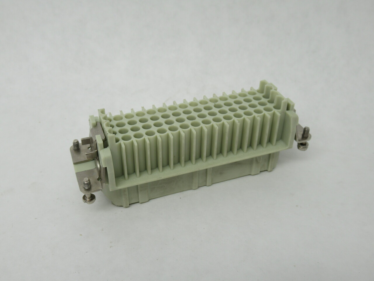 Harting 09210643101 Female Crimp Connector Insert 10A 64-Pole + Ground 24B USED