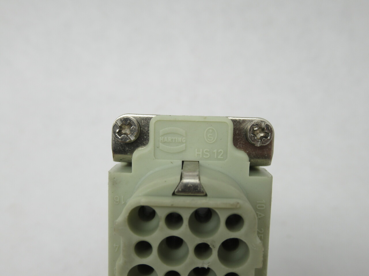 Harting 09210643101 Female Crimp Connector Insert 10A 64-Pole + Ground 24B USED