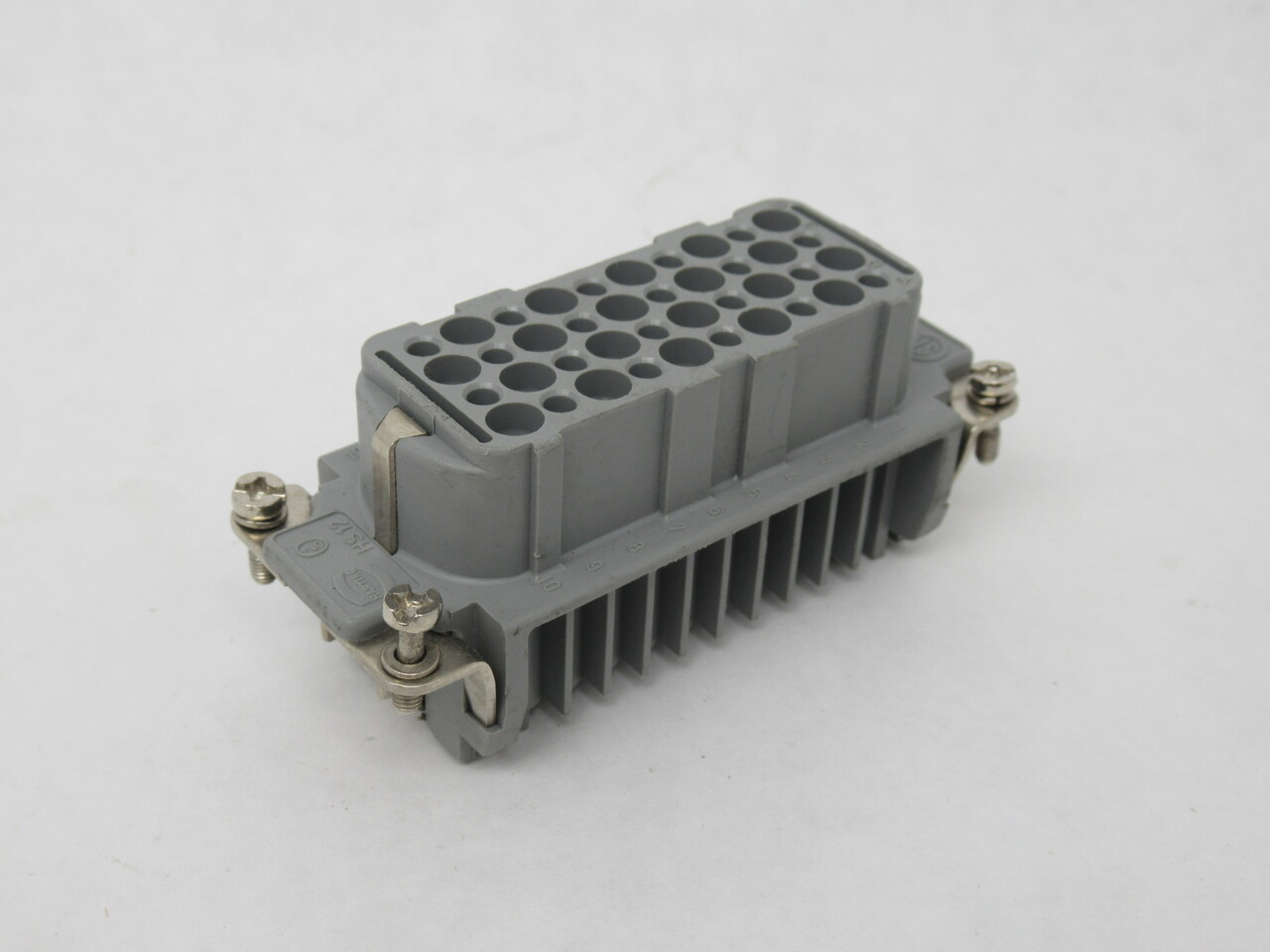 Harting 09210403101 Female Crimp Connector Insert 10A 40-Pole + Ground 16B USED