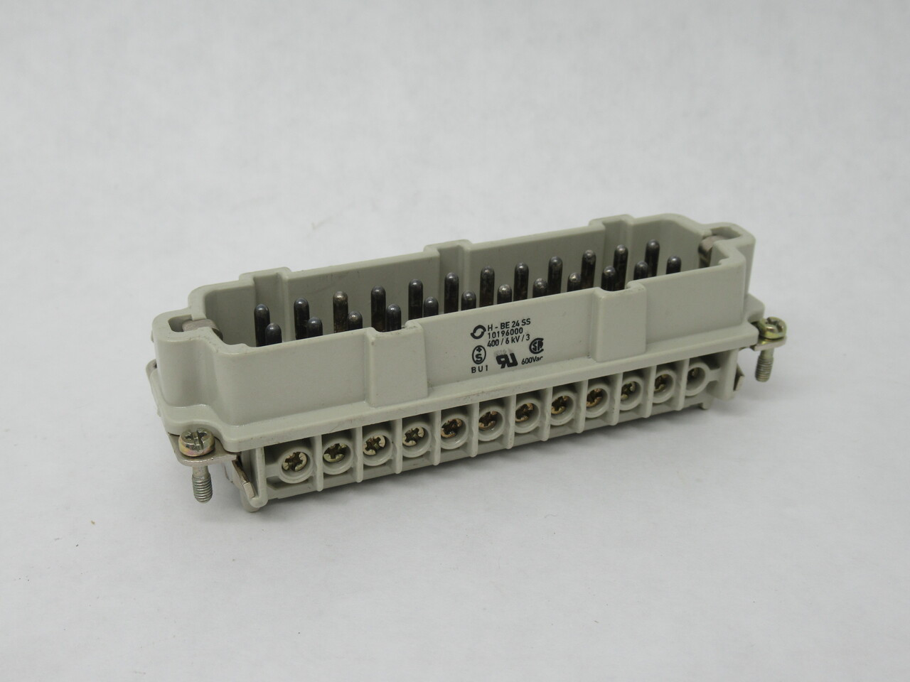 Epic 10196000 Male Connector Insert 16A 24-Pole + PE USED