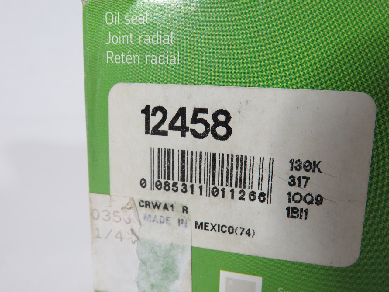SKF 12458 Radial Oil Seal 2"OD 1.25"ID 0.25"W BOX DAMAGE NEW