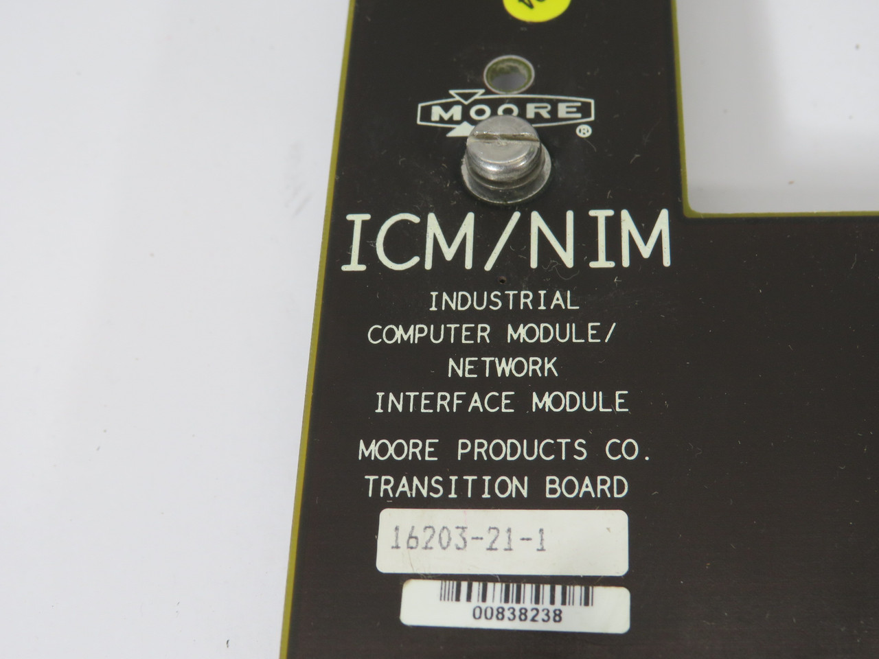 Moore 16203-21-1 Computer/Network Interface Transition Board USED