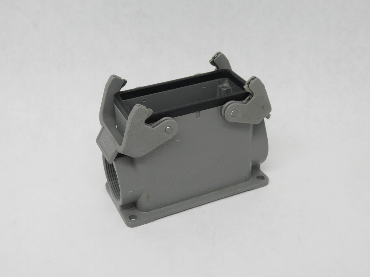 Harting 09300160271 Side Entry Housing Surface Mounting 2-Lever 2x PG29 16B USED