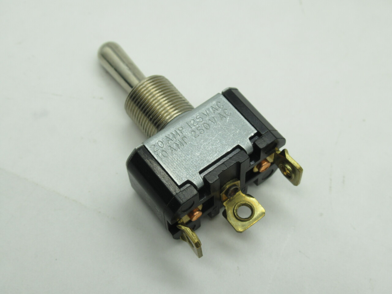 Cutler-Hammer 7502K13 Toggle Screw ON-OFF-ON 1PDT 20A@125V 10A@250V NOP