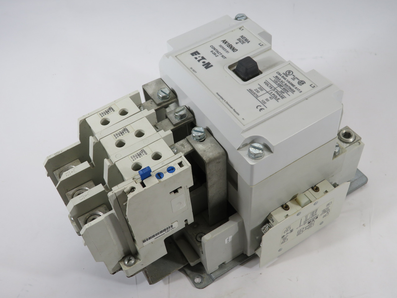 Eaton AN16NN0A Series B1 Motor Control Starter 110V 50Hz 120V 60Hz 135A USED