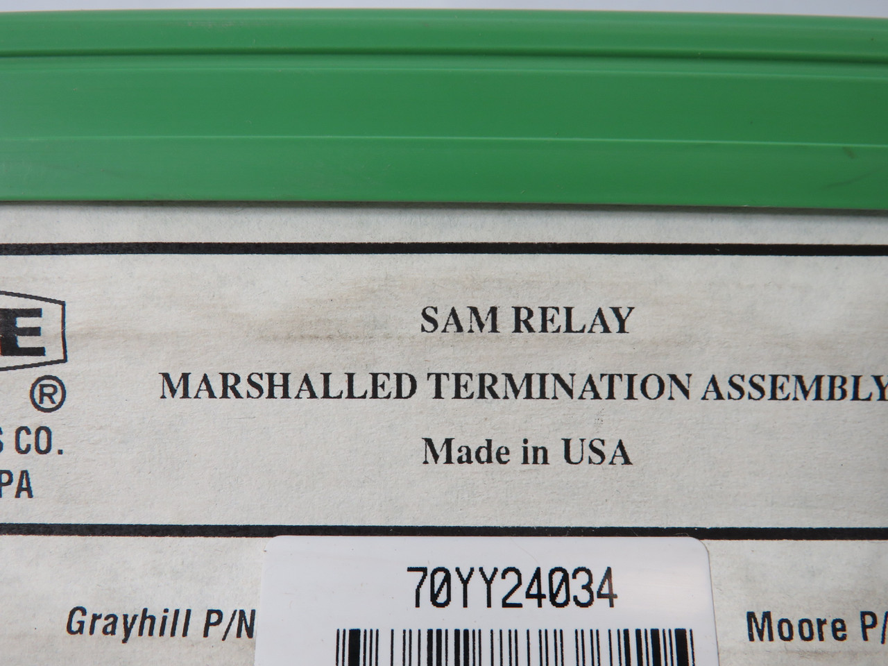 Moore 16169-41 APACS+SAM Relay Marshalled Termination Assembly USED