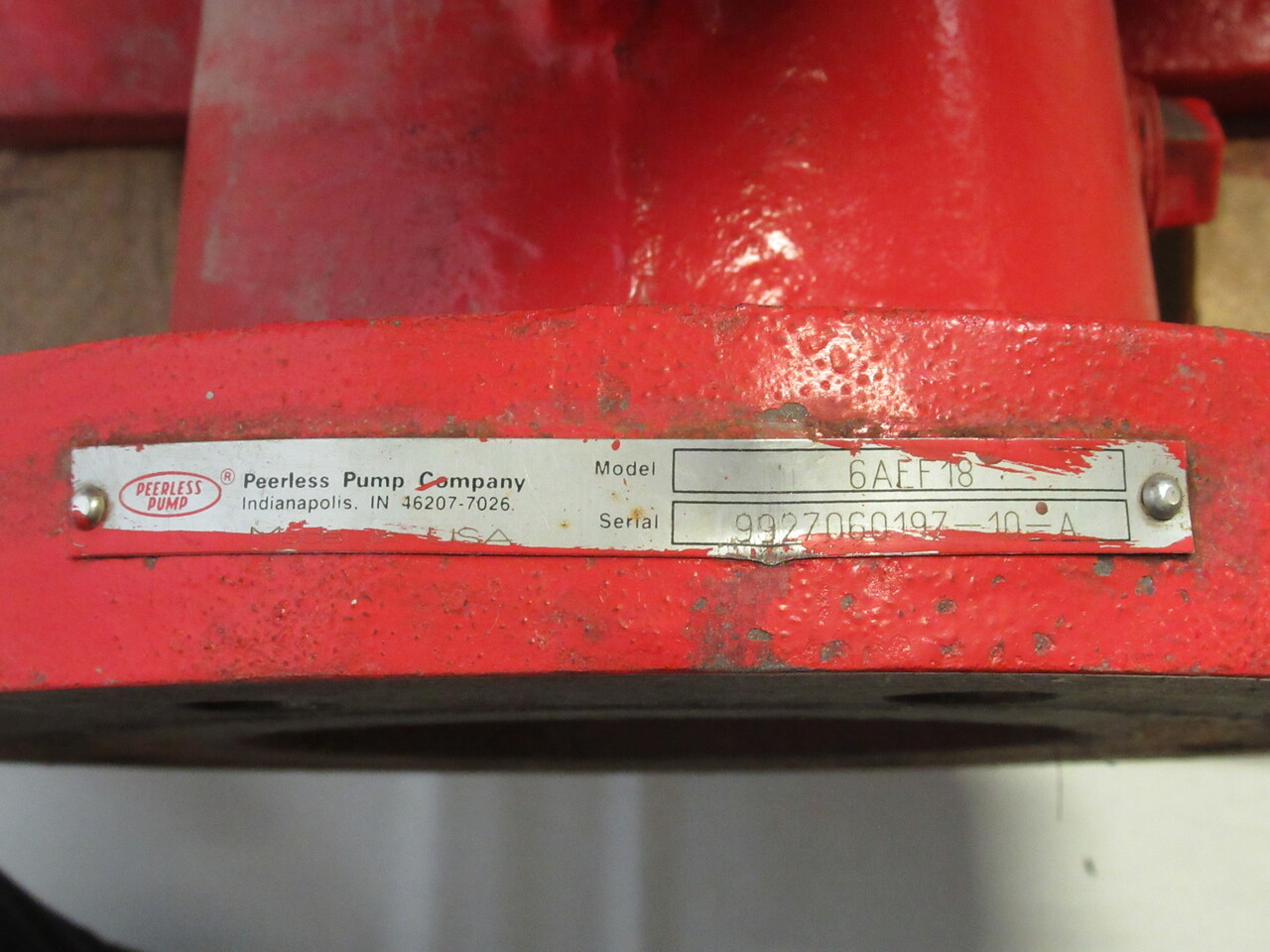 Peerless Pump 6AEF18 Horizontal Split Case Pump 16.74" Impeller SHELF WEAR NOP