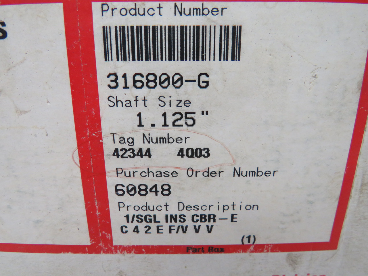 Flowserve 316800-G GEB3351561A Cartridge Mechanical Seal 1.125" BOX DAMAGE NEW