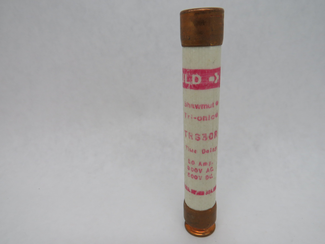 Gould Shawmut TRS30R Tri-Onic Time Delay Fuse 30A 600VAC 300VDC USED