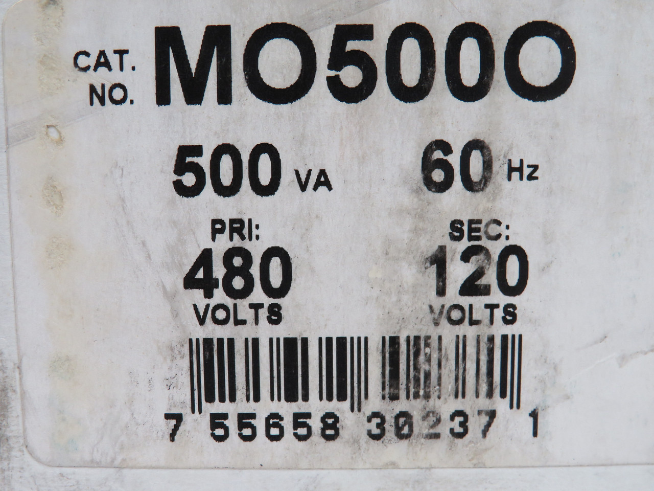 Marcus MO500O Control Transformer 500VA Pri.480V Sec.120V 60Hz 1Ph *DMG BOX* NEW