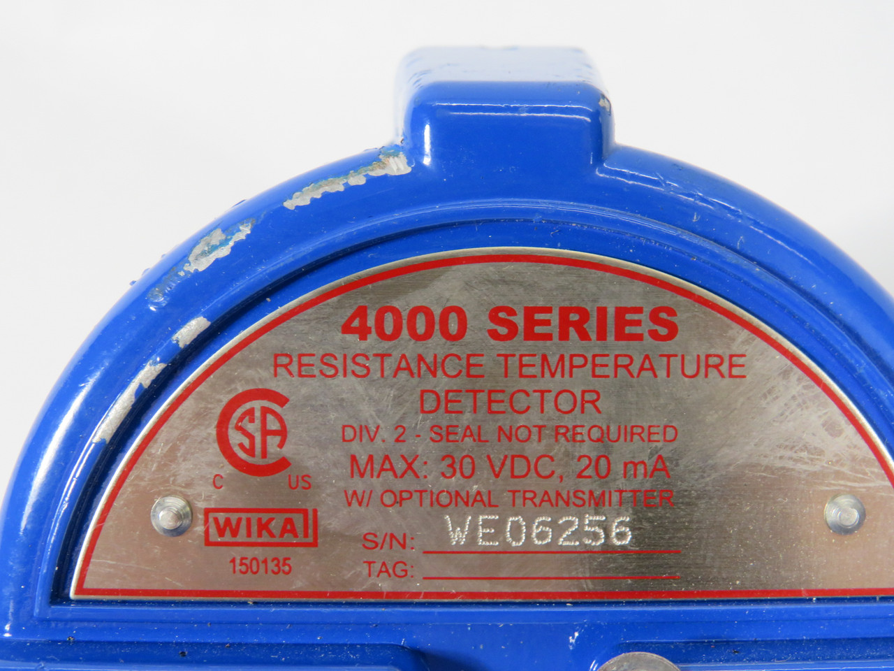 Wika 1/4000 Connection Head SHELF WEAR NOP