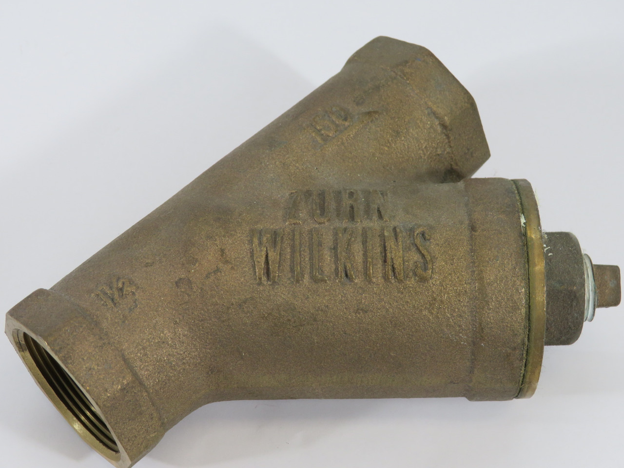Zurn-Wilkins 112-S Bronze Y-Strainer 20 Mesh 1-1/2" NPT 150 psi SHELF WEAR NOP